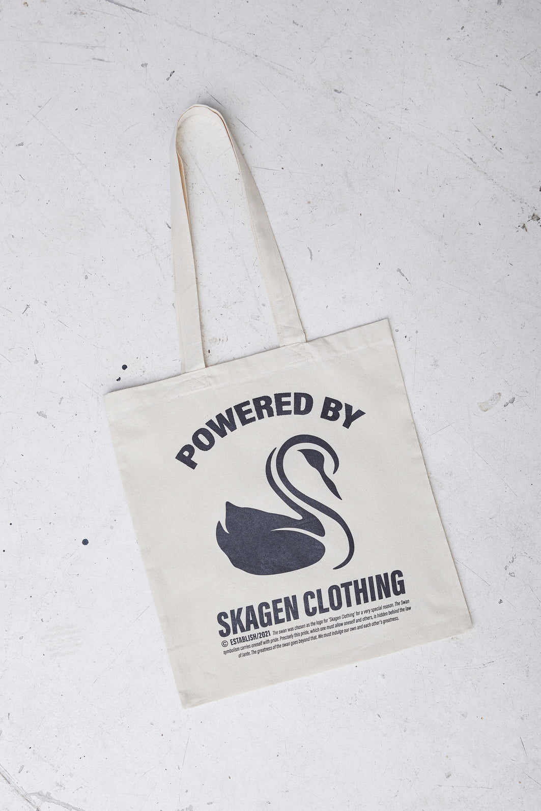Powered By Swan Tote Bag